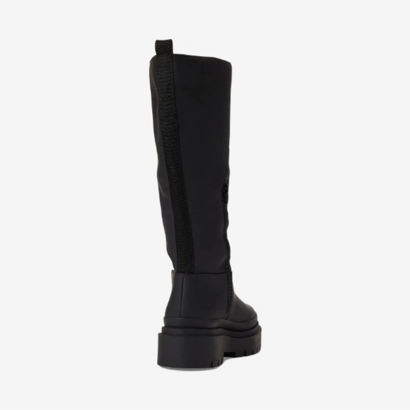 Steve Madden Women's Macall Fashion Lug Sole Knee Boot Size 11 Black NEW - Picture 4 of 16